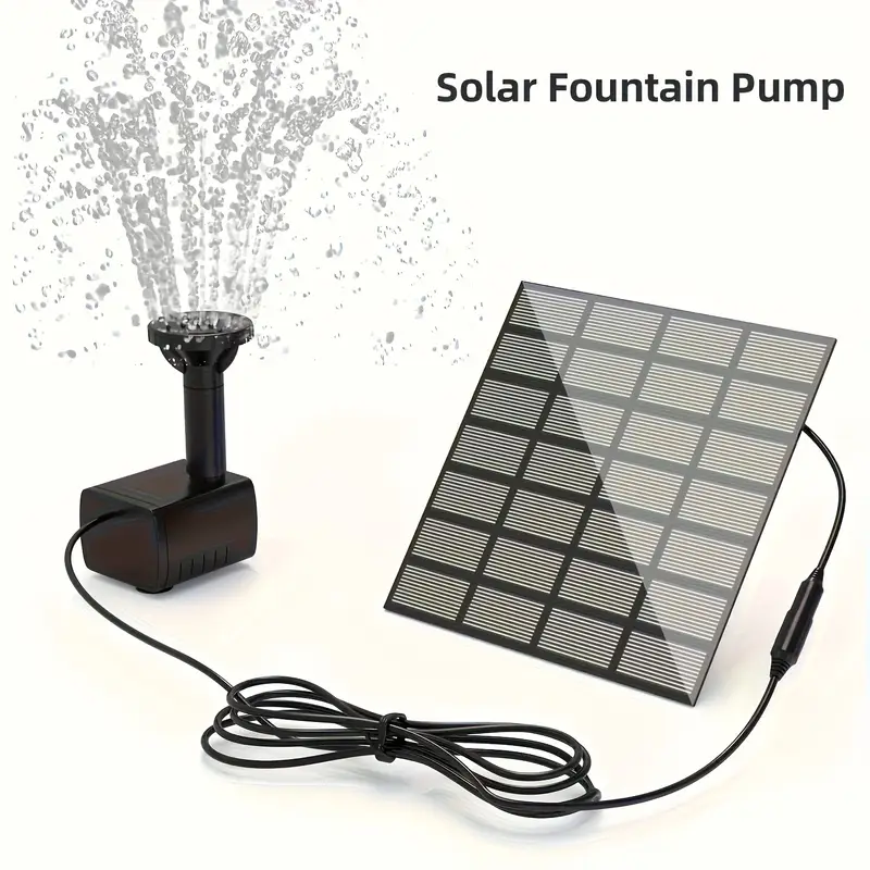 Solar Birdbath Fountain Pump - Mini Outdoor Garden Pump with USB Charging, No Batteries Required, Ideal for Patio and Lawn Decorations, Birdbath Fountain Replacement|USB