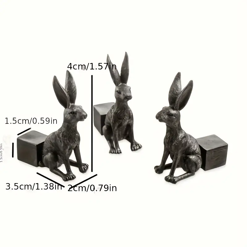 3pcs Handmade Resin Rabbit Planter Feet & Decorative Stands - Animal-Themed Garden Accessories, Multi-Use Elevation for Flower Pots, Outdoor Decor (No Tools Needed), Rabbit Supplies And Accessories, Plant Stand Enhancer, Natural Look Enhancer,