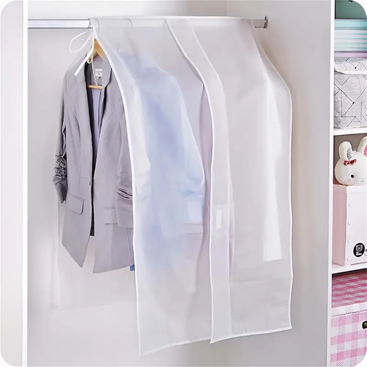 1pc Household Clothing Dust Cover Semi-Transparent Dust Cover Wardrobe Storage Set Hanging Bag Dust Bag
