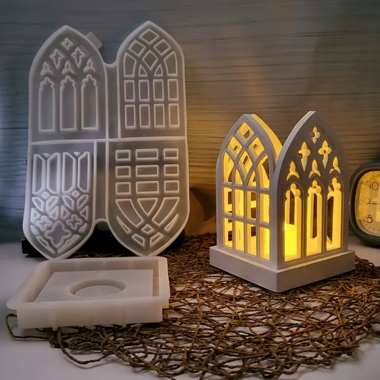 Gothic 3D Wall Decor Silicone Mold Kit - DIY Candle, Gypsum & Epoxy Resin Casting for Home Decoration - High-Quality, Durable S0776+S0603 - For Crafters & DIY Enthusiasts - Perfect Gift for Home Decor Lovers